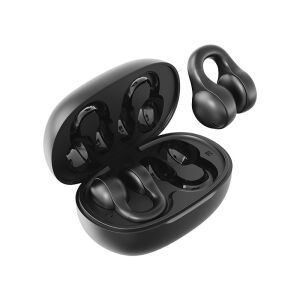 Schnurloses Bluetooth 5.4-Headset mit schwarzer Ladebox - 350 mAh-Akku, optimierte Akkulaufzeit