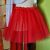 ESKÜVŐ ASZ58C - Piros pörgős 40cm-es tüll szoknya - bál esküvő farsang 144122881