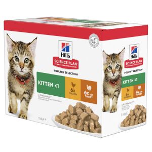 Hill's Science Plan Kitten nedves macskatáp, csirke-pulyka 12 x  85 g 144994043 - Hill's