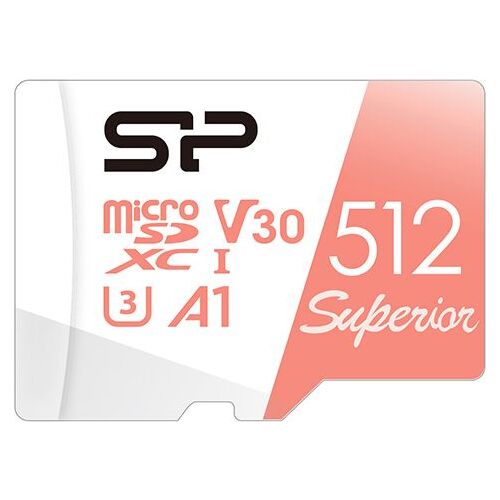 SILICON POWER memory card Superior Micro SDXC 512GB UHS-I A3 V30 (SP512GBSTXDV3V20SP)