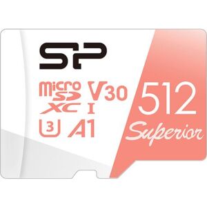 SILICON POWER memory card Superior Micro SDXC 512GB UHS-I A3 V30 (SP512GBSTXDV3V20SP)