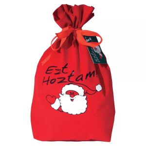 Ezt hoztam! Textil mikulás zsák - 20 x 25 cm