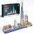 CubicFun Dubai City Line 3D Puzzle mit LED-Lichtern, Burj Khalifa und Dubai Sehenswürdigkeiten