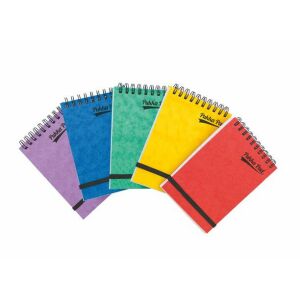 Jegyzetfüzet, 202x127 mm, vonalas, 150 lap, PUKKA PAD "Pressbooard", vegyes színek 144143306 - Irodai papíráru