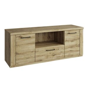 TV asztal 2D1S/135, navarra tölgy, DORSI 144146057 - TV- és médiatároló bútor