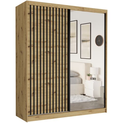 LUNA III. Gardróbszekrény tükörrel 183x218x60 - artisan 144150342