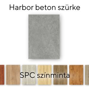 Leziter Harbor Beton grau Vinyl SPC Bodenbelag Muster/Muster 144150462 - Leziter