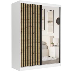 RIVANO VII. Gardróbszekrény tükörrel 150x200x60 - fehér