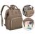 Kétrészes hátizsák bézs színben külső zsebbel - Peterson 144153171