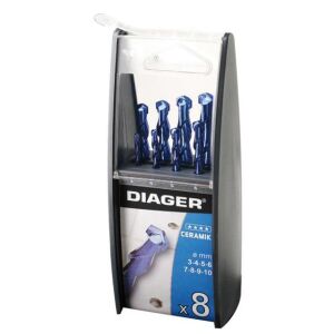 Trusa burghie cu coada cilindrica pentru materiale ceramice 8 piese 144165478 - Accesorii pentru unelte