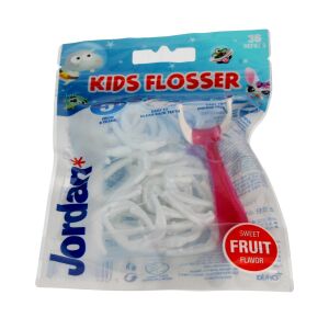 Jordan Kids Flosser Nici dentystyczne dla dzieci 5+  1op.-36szt 144165780 - Nić dentystyczna