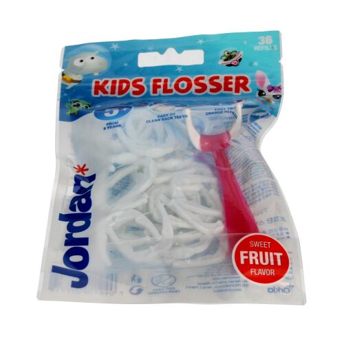 Jordan Kids Flosser Nici dentystyczne dla dzieci 5+ 1op.-36szt