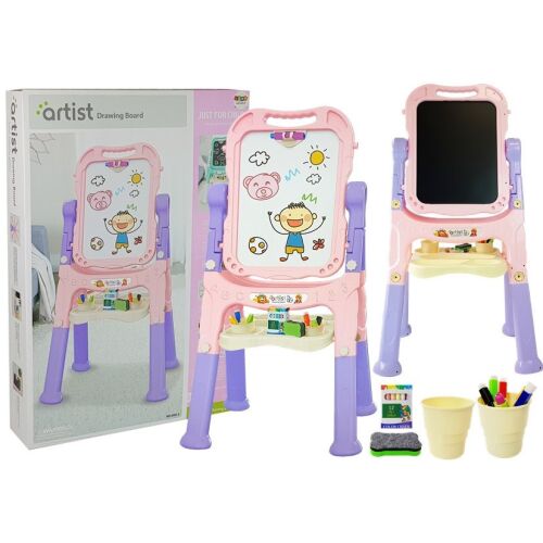 Tablă magnetică cu cretă albastră și roșie, accesorii 144201343