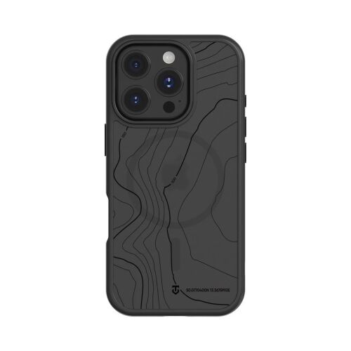 Tactical MagForce Hyperstealth Sika aszfalt iPhone 16 Pro tok, elölnézet - Tactical