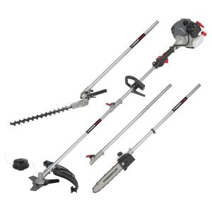 PowerPlus POWXEG8050 4 az 1-ben benzines multifunkciós eszköz: fűkasza, sövényvágó, láncfűrész, szegélynyíró - Kerti gép