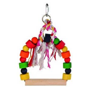 Trixie Arch Swing | Fa hinta nagy papagájok részére - 13x19cm 144220053 - Madárhinta