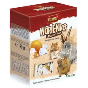 Vitapol Mineral Block | Fogkoptató rágcsálóknak | Narancsos - 40 g 144220556 - Csőr- & Karomkoptató