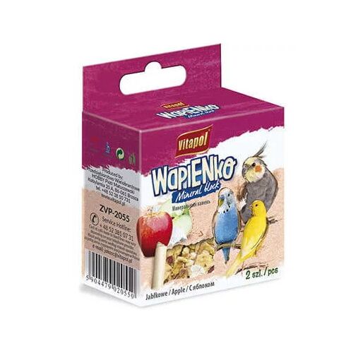 Vitapol Mineral Block | Csőrkoptató díszmadarak részére (alma) - 35g