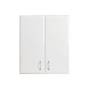 Bianca 60-as Faliszekrény 2 ajtóval, magasfényű fehér színben 144222643 - Faliszekrény