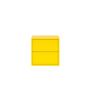 Boxie 2 fiókos fali szekrény 40x40x37 cm sárga 144222903 - Faliszekrény