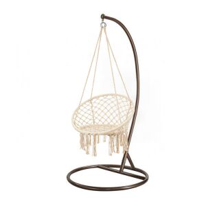 Cardenas függőfotel állvánnyal bézs-barna 144224195 - Függőszék