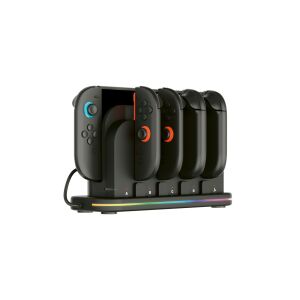 Nacon Multicharge Dock Station, Nintendo Switch 2, RGB, Încărcător Joy-Con, negru, stație de andocare pentru consolă 144225012 - Stații de încărcare controller