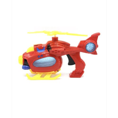 Mókás, zenélő , világító, buborékfújó helikopter