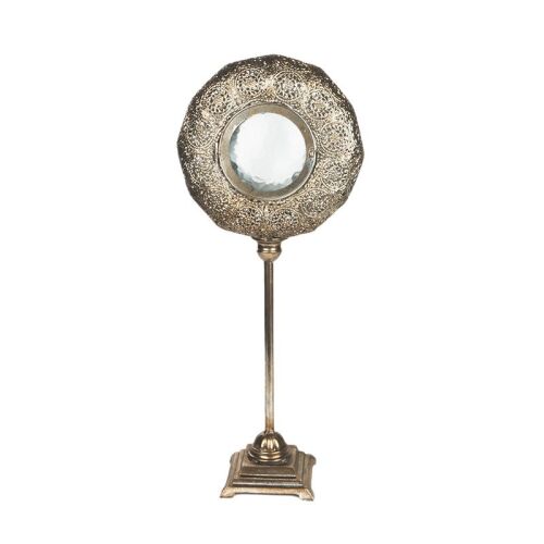 fém antik mécsestartó ezüst 33,5x18,5x80,5cm 144226991