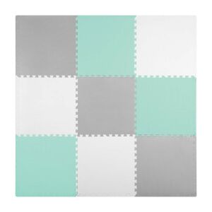 Ricokids grau-türkis Schaumstoff-Puzzlematte 180x180 cm für Kinder 9 Teile 144228206 - Ricokids