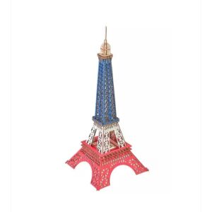 Set de Construit din Lemn, Macheta 3D, Copii si Adulti, 96 Piese, Turnul Eiffel, 14+ ani 144228944 - Puzzle 3D & Puzzle cu burete