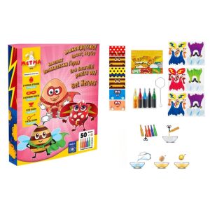 Vopsea cu Autocolante Decorative, diferite culori, Eroi, pentru 50 de Oua 144228954 - Decorațiuni de Paște