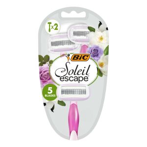 BIC Soleil Escape Borotvák nőknek 5 pengés Róża & Magnolia 1db-2db 144232654 - Borotvapenge