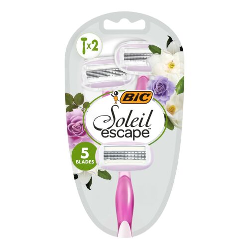 BIC Soleil Escape Borotvák nőknek 5 pengés Róża & Magnolia 1db-2db 144232654
