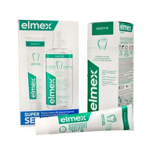 Elmex Sensitive Kaseta - Fogkrém 75ml + Szájvíz 400ml 144233210 - Fogkrém