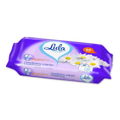 LULA Nedvesített toalettpapír kamillakivonattal 60db