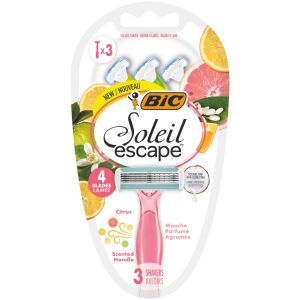 BIC Maszynka do golenia Soleil Escape Citrus - blister 3 sztuki 144233288 - Borotvapenge