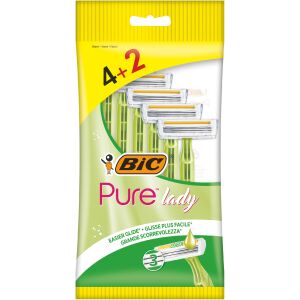 BIC Maszynka do golenia dla kobiet 3 ostrzowa Pure Lady 1op -6szt(4+2 gratis) 144233611 - Borotvapenge