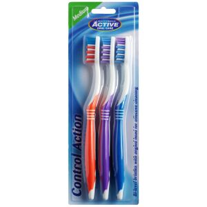 Beauty Formulas Active Oral Care Szczoteczka Control Action średnia 1 op.-3szt 144233726 - Fogkefe