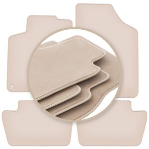 PRÉMIUM bézs színű lábszőnyegek: Citroen C4 II ferdehátú, kombi 2010-2018 144261125 - Jármű & Alkatrész