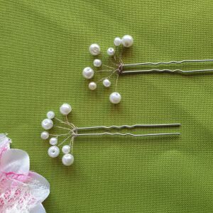 ESKÜVŐ HAD03 - Menyasszonyi fehér gyöngyös hajtű, hajdísz 144321541 - Hajtű
