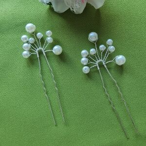 ESKÜVŐ HAD03A - Menyasszonyi fehér gyöngyös hajtű, hajdísz 144323001 - Hajtű