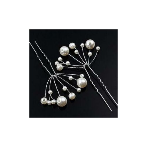 ESKÜVŐ HAD03B - Menyasszonyi fehér gyöngyös hajtű, hajdísz 144324509