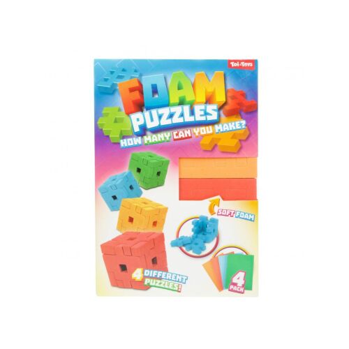 3D habszivacs puzzle kocka, 4 darabos