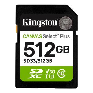 Kingston Canvas Select Plus 512Gb SDXC UHS-I U3 Memóriakártya 144385159 - Kingston