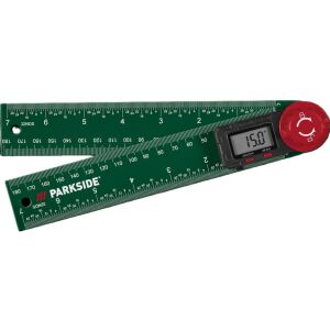 PARKSIDE® Digitális Szögmérő 0-360 fokos, műanyag - zöld, 3V-os CR2032 elemmel, mérési pontosság 0,1 fok 144390847 - Digitális szögmérő