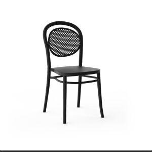 PLUTO LUX MODERN SZÉK BLACK – ÜVEGSZÁLAS ERŐSÍTÉSSEL 144392625 - Étkező szék