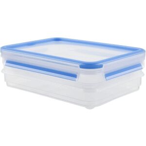 Tefal K3028812 élelmiszertároló doboz Téglalap alakú 0,6 L Kék, Átlátszó 2 db 144401196 - Tefal