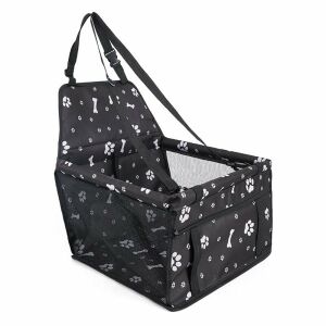 Scaun auto pentru câini, negru 144401944 - Transportator, cutie de mașină pentru animale de companie