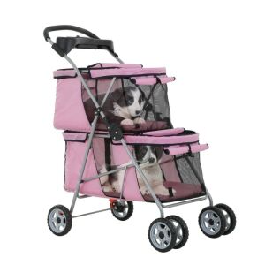 Cărucior pentru animale de companie 3 în 1, Blue Dragonfly 144402706 - Transportator, cutie de mașină pentru animale de companie