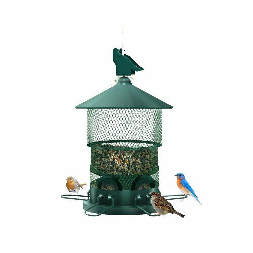 Vogelhäuschen aus Metall mit verstellbarem Baldachin-Design 144402896